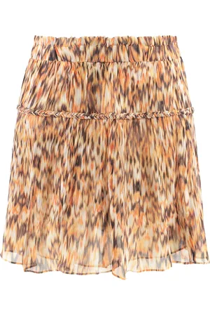 Isabel Marant Nederdel, Dame, Flerfarvet, 2XS, Silkekabelstriktrykt nederdel