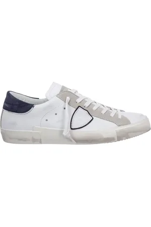 Philippe model Sko, Herre, Hvid, 40 EU, Bomuld, Prsx Lave Sneakers
