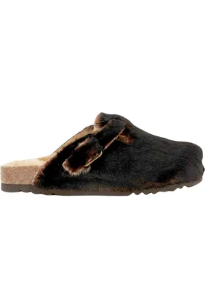 Scholl Sko, Dame, Brun, 39 EU, Faux Fur, Brun Faux Fur Tøffel Nyt Model