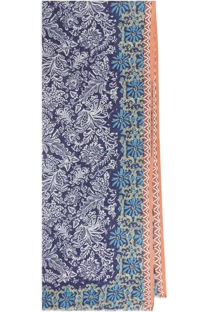 Maliparmi Tilbehør, Dame, Blå, ONE SIZE, Bomuld, 76X204 Collection Print Pareo