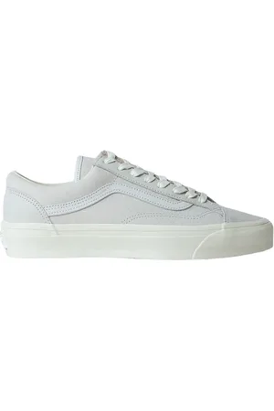 Vans Sko, Herre, Hvid, 41 EU, Læder, Klassiske lædersko med logo detaljer