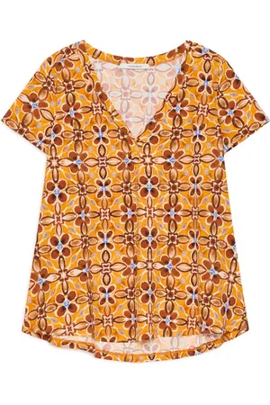 Maliparmi Top, Dame, , L, Uld, Caleido Blomst T-Shirt