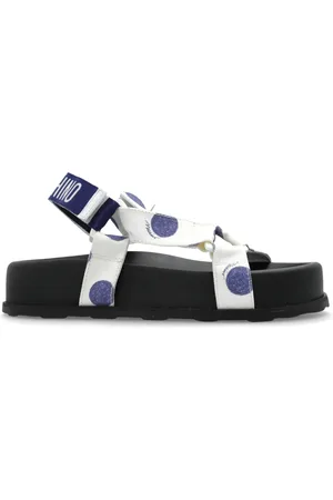 Moschino Sko, Dame, Hvid, 40 EU, Læder, Platform sandaler