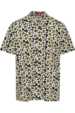 Tommy Hilfiger Skjorte, Herre, Flerfarvet, S, Bomuld, Sort Skjorte med Stil Camicia