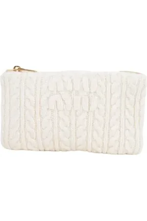 Miu Miu Pre-owned, Dame, Hvid, ONE SIZE, Satin, Pre-owned Stof clutches