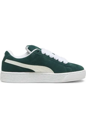 PUMA Sko, Herre, Grøn, 39 EU, Suede, Grøn Suede Junior Sneakers