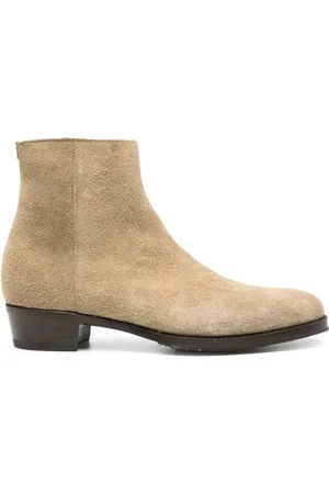 LIDFORT Sko, Herre, , 45 EU, Side Zip Stacked Heel Sko