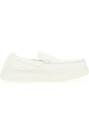 Ermenegildo Zegna Sko, Herre, Hvid, 41 EU, Læder, Hvide Nappa Læder Loafers