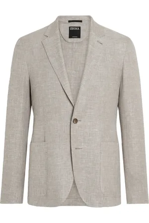 Ermenegildo Zegna Jakke, Herre, , XL, Uld, Luksus Linned Uld Silke Jakke