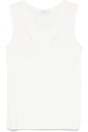 Patrizia Pepe Top, Dame, Hvid, S, Bianco Tee Shirt til Kvinder