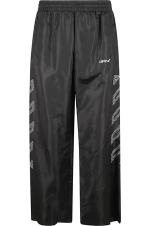 OFF-WHITE Bukser, Herre, Sort, L, Trackbukser med diagonal kontur
