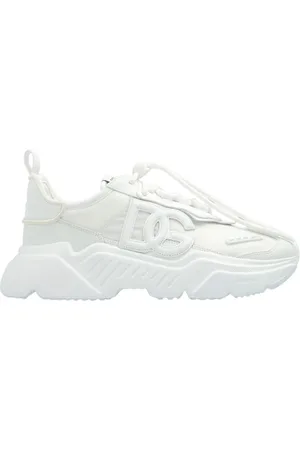 Dolce & Gabbana Sko, Dame, Hvid, 40 EU, Læder, ‘Daymaster’ sneakers