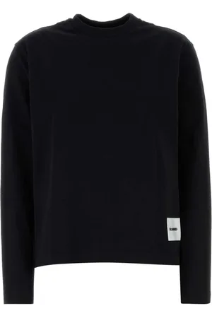 Jil Sander Sweathshirts & Hoodies, Dame, Sort, M, Bomuld, Sort Bomuld T-Shirt Sæt