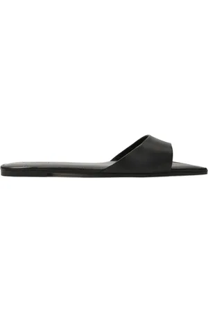 Kazar Sko, Dame, Sort, 40 EU, Uld, Sorte flade slides med forlængede snuder