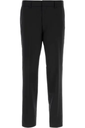 HUGO BOSS Bukser, Herre, Sort, XL, Uld, Sort uld slim fit bukser