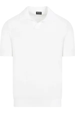 Ermenegildo Zegna Top, Herre, Hvid, M, Bomuld, Polo Bluser