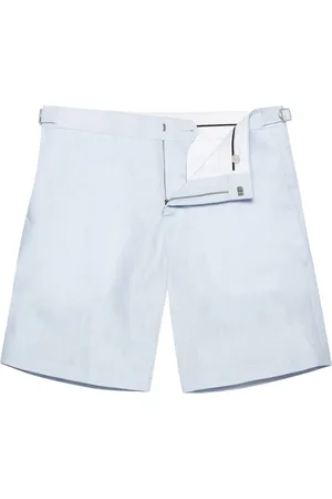 Orlebar Brown Shorts, Herre, Blå, W32, Linned, Linnedshorts med lommer