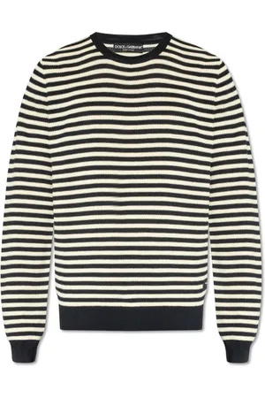 Dolce & Gabbana Strik, Herre, Blå, M, Stribet sweater