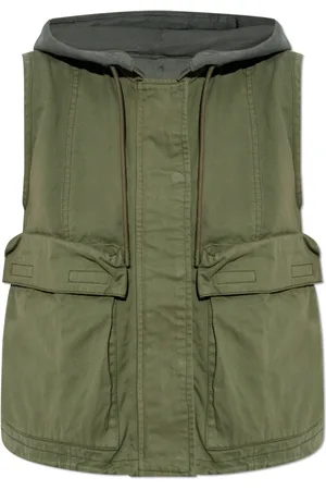 Diesel Jakke, Dame, Grøn, S, Bomuld, Vest G-Allant