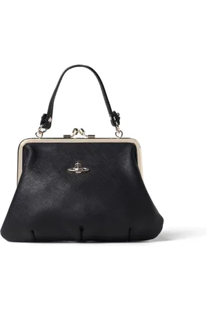 Vivienne Westwood Taske, Dame, Sort, ONE SIZE, Uld, Sort Skuldertaske Vintage Ramme Pung