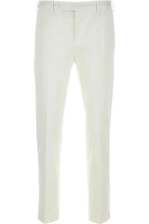 PT Torino Bukser, Herre, Hvid, S, Bomuld, Hvide Stretch Bomuld Slim Fit Bukser