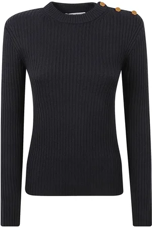 Max Mara Strik, Dame, Blå, M, Lari Sweaters til kvinder