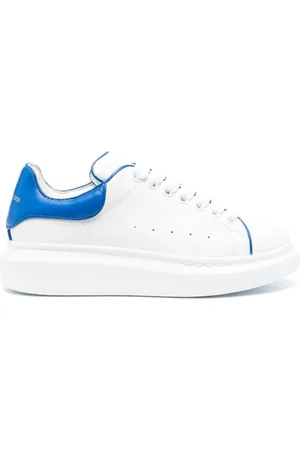Alexander McQueen Sko, Dame, Hvid, 40 EU, Hvide/Blå Sneakers 8806