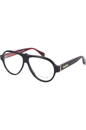 Christian Louboutin Tilbehør, unisex, Sort, L, Aviator Briller i Skinnende Sort