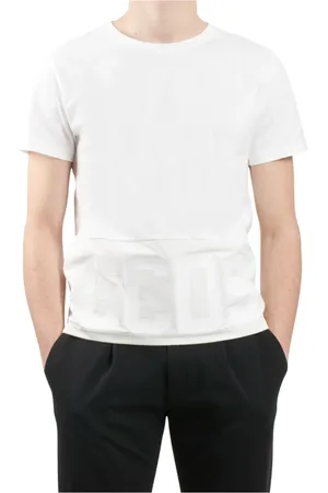 GCDS Top, Herre, Hvid, XL, Nylon, Band Logo Nylon Regular T-Shirt