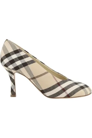 Burberry Sko, Dame, Flerfarvet, 38 EU, Polyester, Stiletto Hæl Tjek Pumps Rytterstil