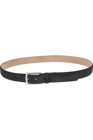 Ermenegildo Zegna Tilbehør, Herre, Sort, 110 CM, Uld, Stilfulde Bælter Kollektion