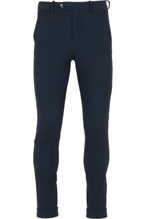 RRD Bukser, Herre, Blå, 2XL, Uld, Skreddersyede bukser med monogrambælte