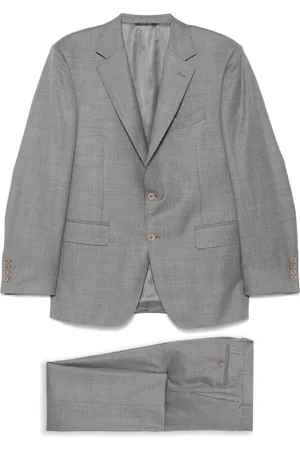 CANALI Jakkesæt, Herre, Grå, 2XL, Uld, Klassisk ulddragt