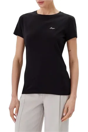 HUGO BOSS Top, Dame, Sort, XS, Bomuld, Damers Bomuld T-shirt Forår/Sommer Kollektion