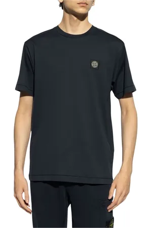 Stone Island Top, Herre, Sort, L, Bomuld, Bomuld Jersey T-shirt