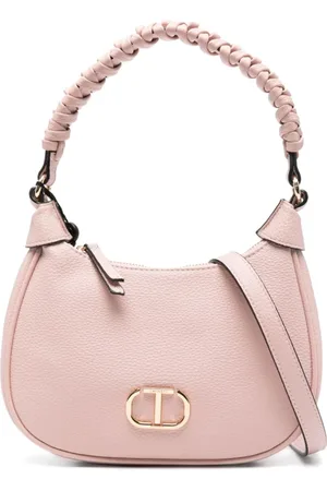 Twin-Set Taske, Dame, Lyserød, ONE SIZE, Uld, Lyserød Top Håndtag Skuldertaske