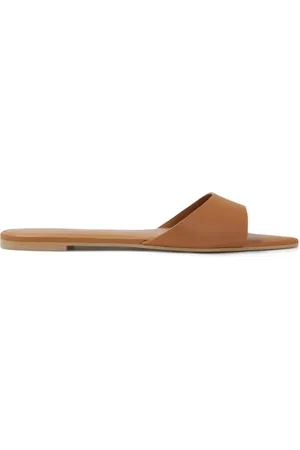 Kazar Sko, Dame, Brun, 37 EU, Uld, Flade flip-flops med spidse næser