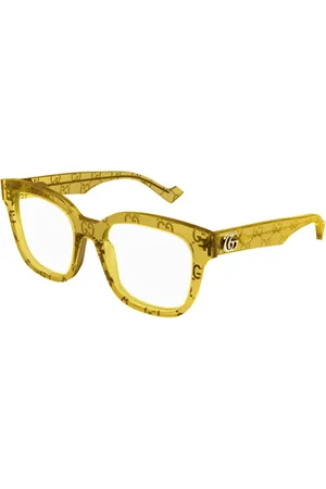 Gucci Tilbehør, unisex, Gul, ONE SIZE, Uld, Stilfulde solbriller til modebevidst look