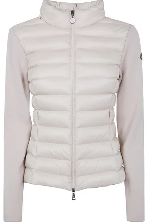 Moncler Jakke, Dame, Hvid, S, Strik Cardigan Sweater