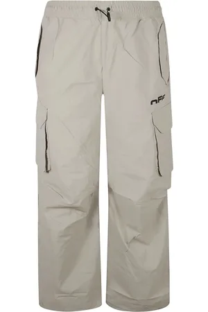 OFF-WHITE Bukser, Herre, Grå, XL, Nylon, Grå Trackpant Bukser