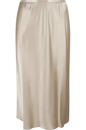 Max Mara Nederdel, Dame, , XS, Silk Carnet Midi Nederdel