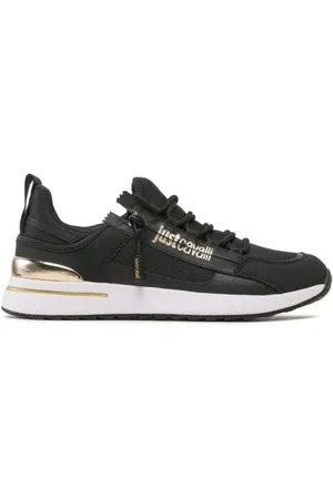 Roberto Cavalli Sko, Herre, Sort, 44 EU, Casual Sneakers til hverdagsbrug