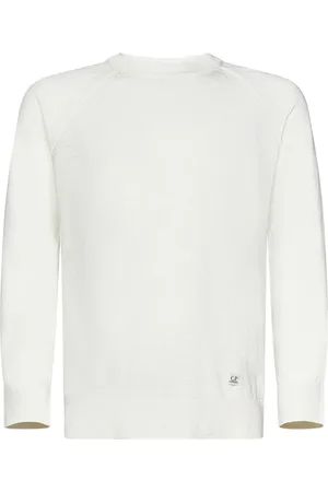 C.P. Company Strik, Herre, Hvid, S, Hvid Striktrøje Sweater