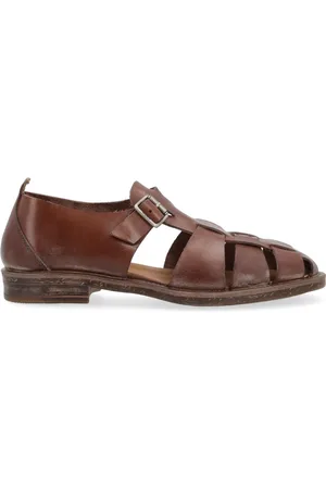 Moma Sko, Herre, Brun, 42 EU, Uld, Herre Pecos Oil Sandal Brun