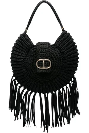 Twin-Set Taske, Dame, Sort, ONE SIZE, Uld, Sorte tasker til stilfuldt look