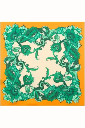 Etro Tilbehør, Dame, Flerfarvet, ONE SIZE, Silke Orange Tørklæde