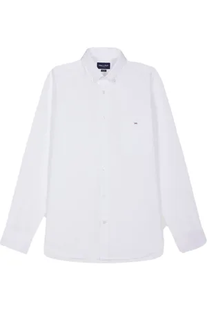 Eden Park Skjorte, Herre, Hvid, L, Bomuld, Klassisk Regular Fit Bomuldspolo