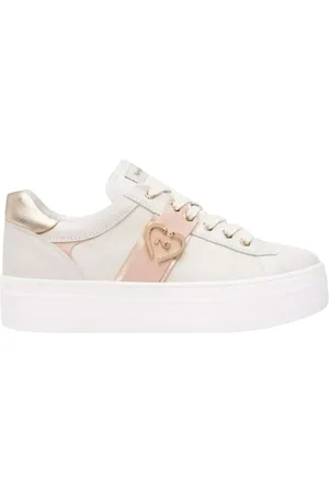 Nero Giardini Sko, Dame, , 37 EU, Læder, Læder Sneakers med Pink Detalje