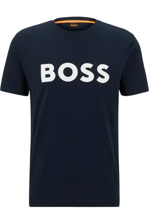 HUGO BOSS Top, Herre, Blå, 3XL, Bomuld, Herre T-shirt med korte ærmer