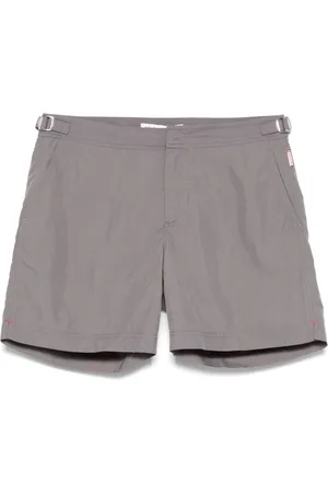 Orlebar Brown Badetøj, Herre, Grå, W34, Polyester, Hurtigtørrende Bulldog Badeshorts